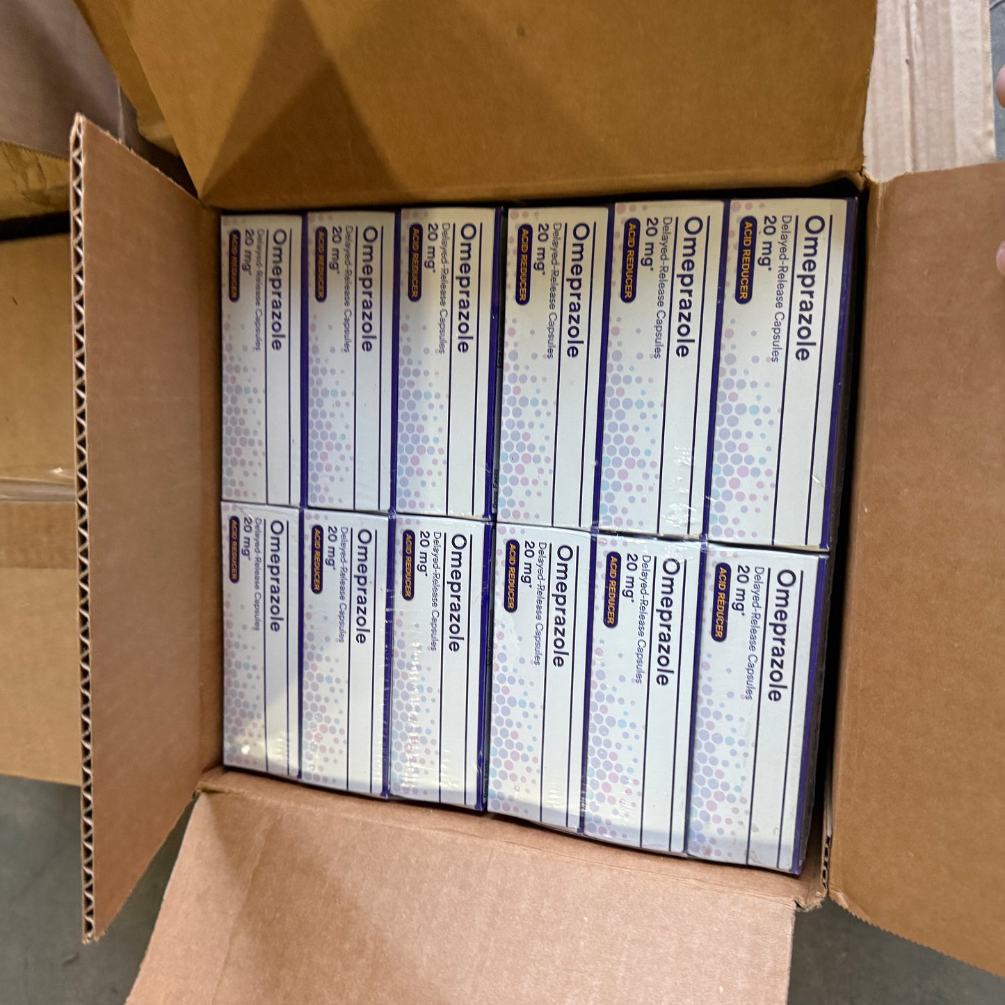 ZA@ Pallet of OMEPRAZOLE Delayed-Release 20 mg Acid Reducer *EXPIRED 12/22* (AS-IS)