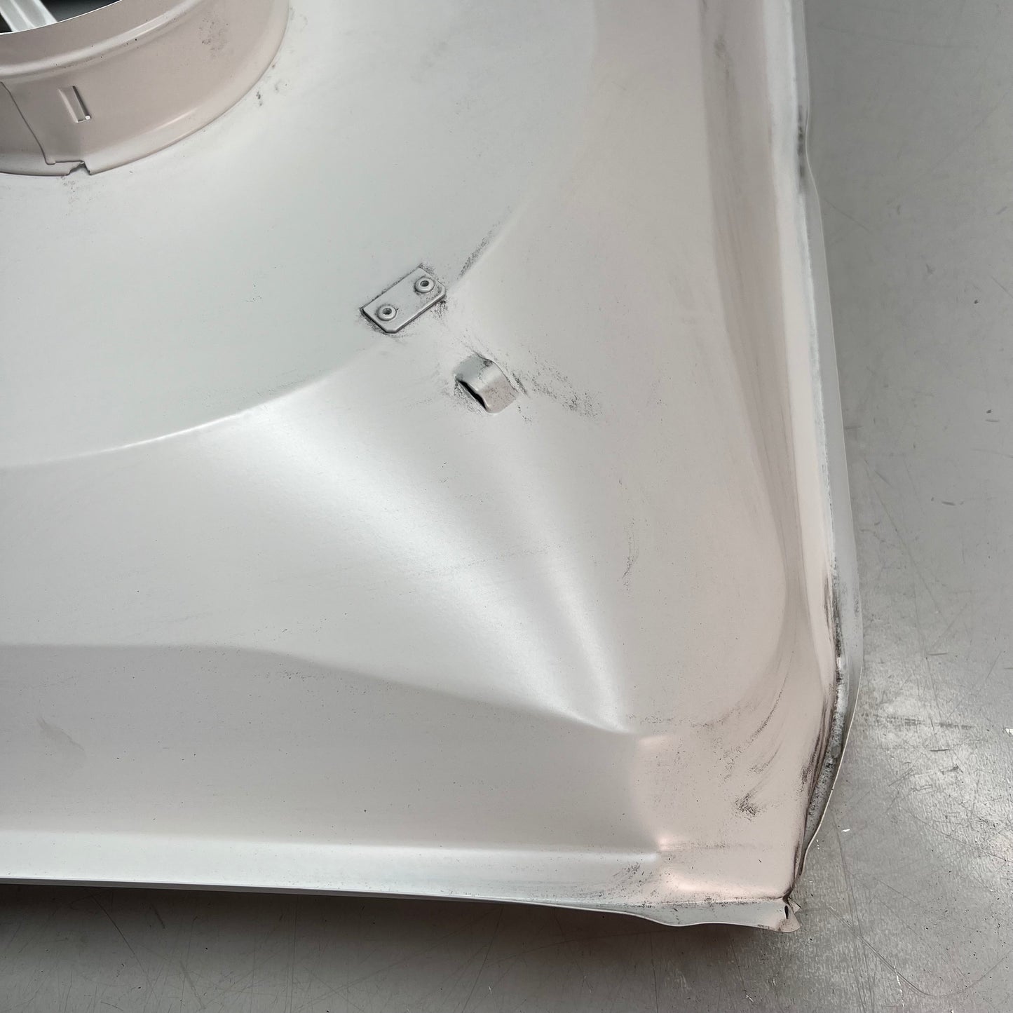 ZA@ ZORO SELECT Steel Square 2 Cone Diffuser 6" White 4MJU2 (As-Is) Dented