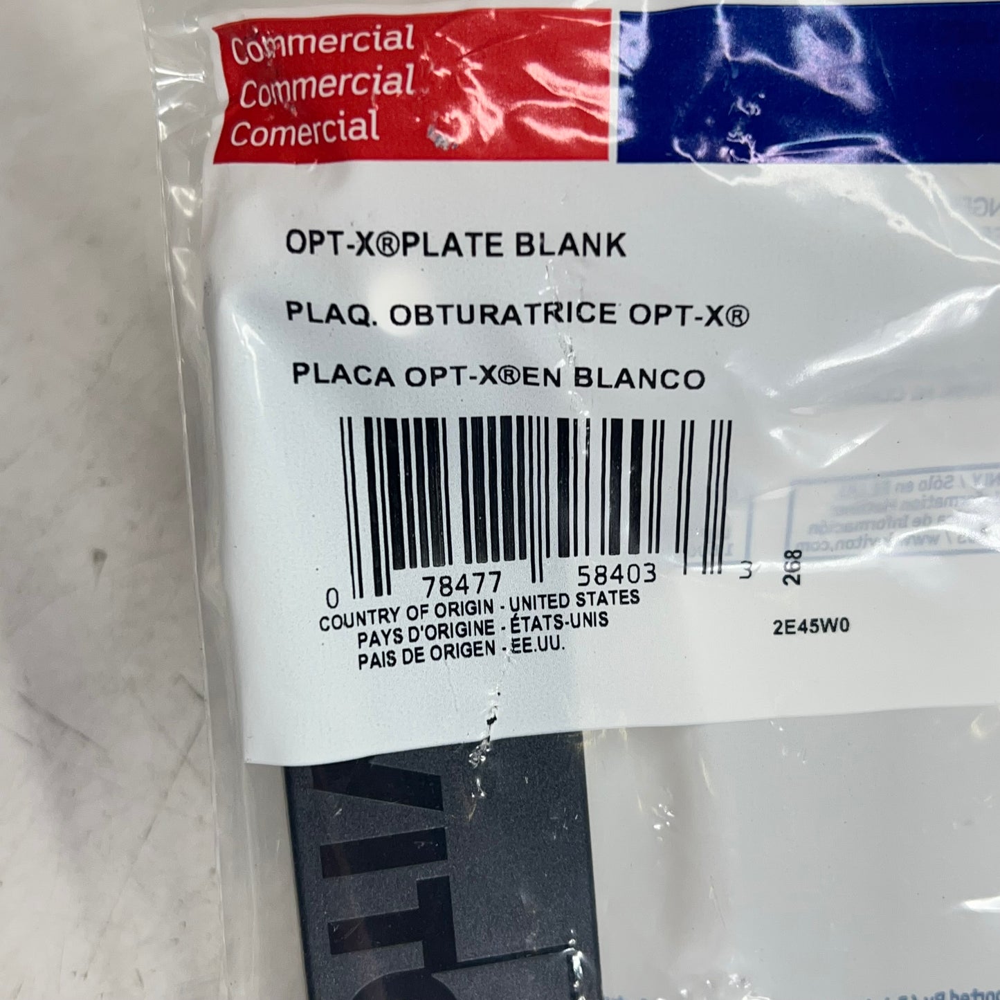 LEVITON (2 PACK) Sdx Precision Molded Fiber Adapter Plate Black 5F100-PLT