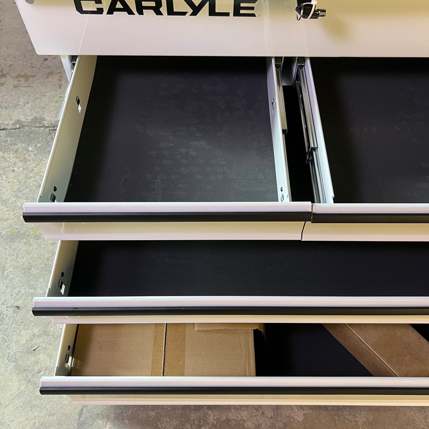 CARLYLE Deluxe 4 Drawer Cart Gritty Gray Sz 40.2"H x 30.8"W x 20.5"D, C4DRCARTGG