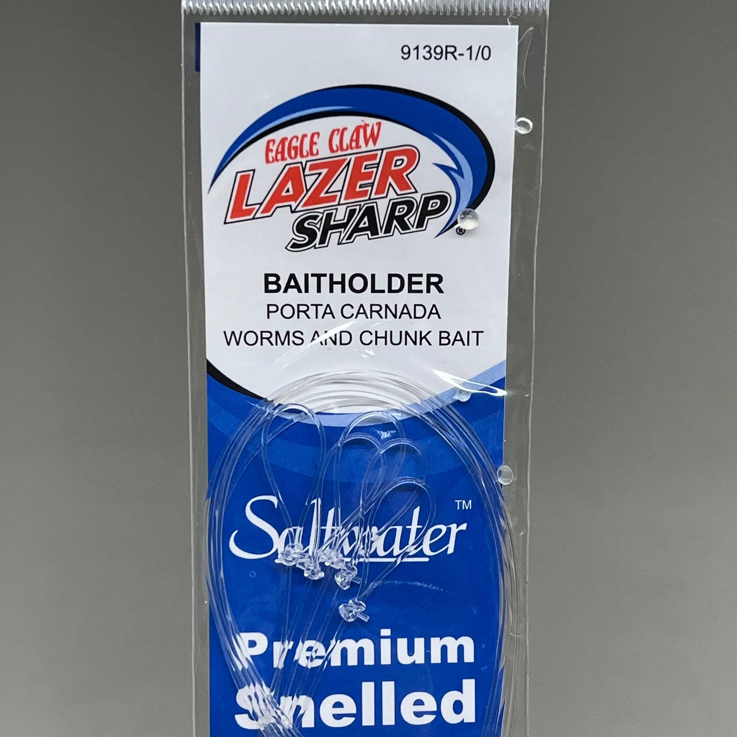 EAGLE CLAW (6 PACK) Saltwater Premium Snell Bait Holders Red #1/0 5pc 9139R-1/0