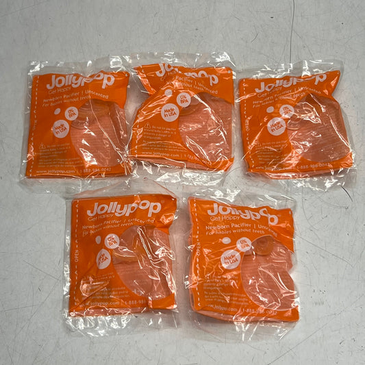 JOLLYPOP (5 PACK) Pacifier for Babies Without Teeth 0-3 Months Clear JP1303
