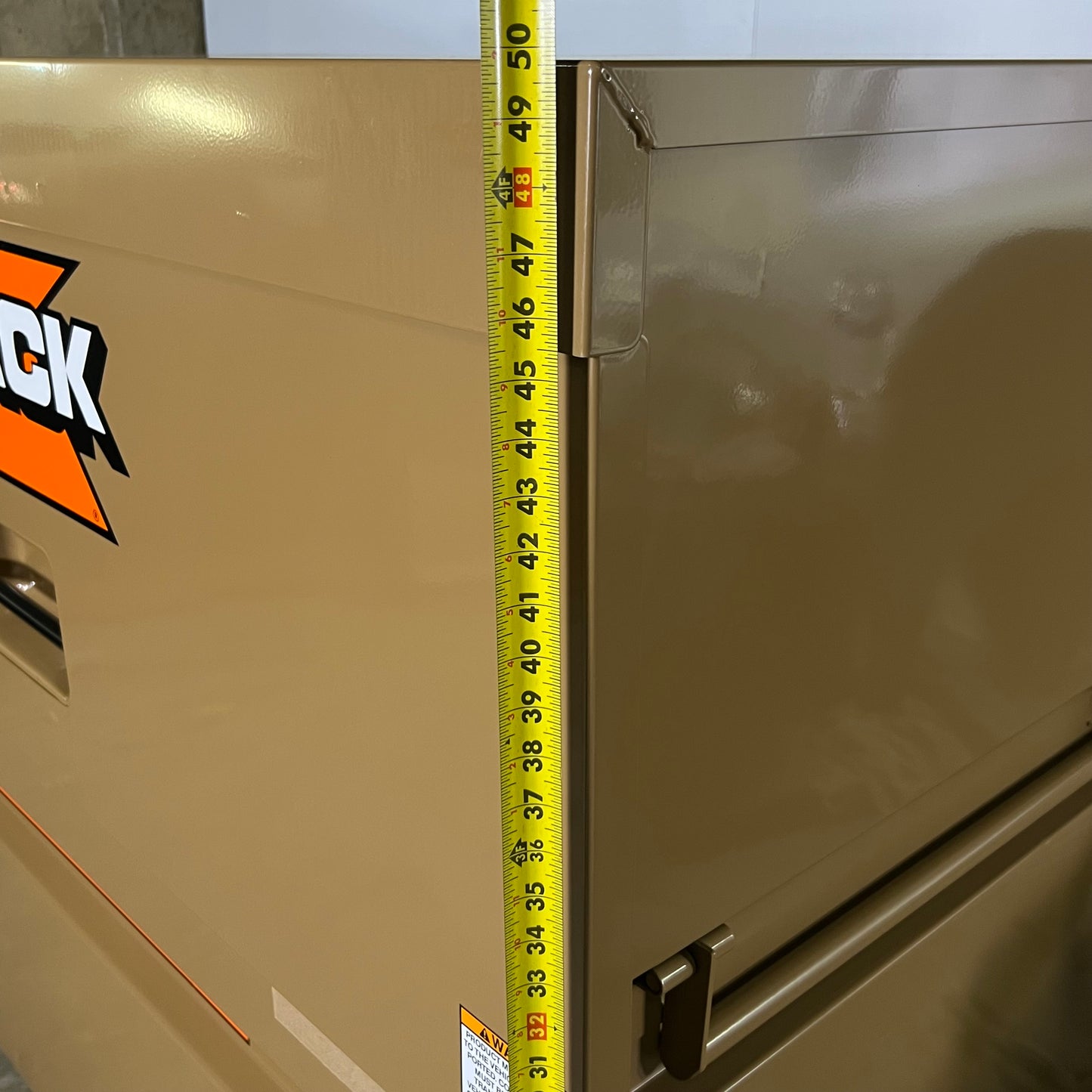 ZA@ KNAACK Storagemaster Jobsite Piano Box w/Junk Trunk Tool Box 89 Sz 61"L X 31"W X 50"H (New Other, Minor Cosmetic Damage) A