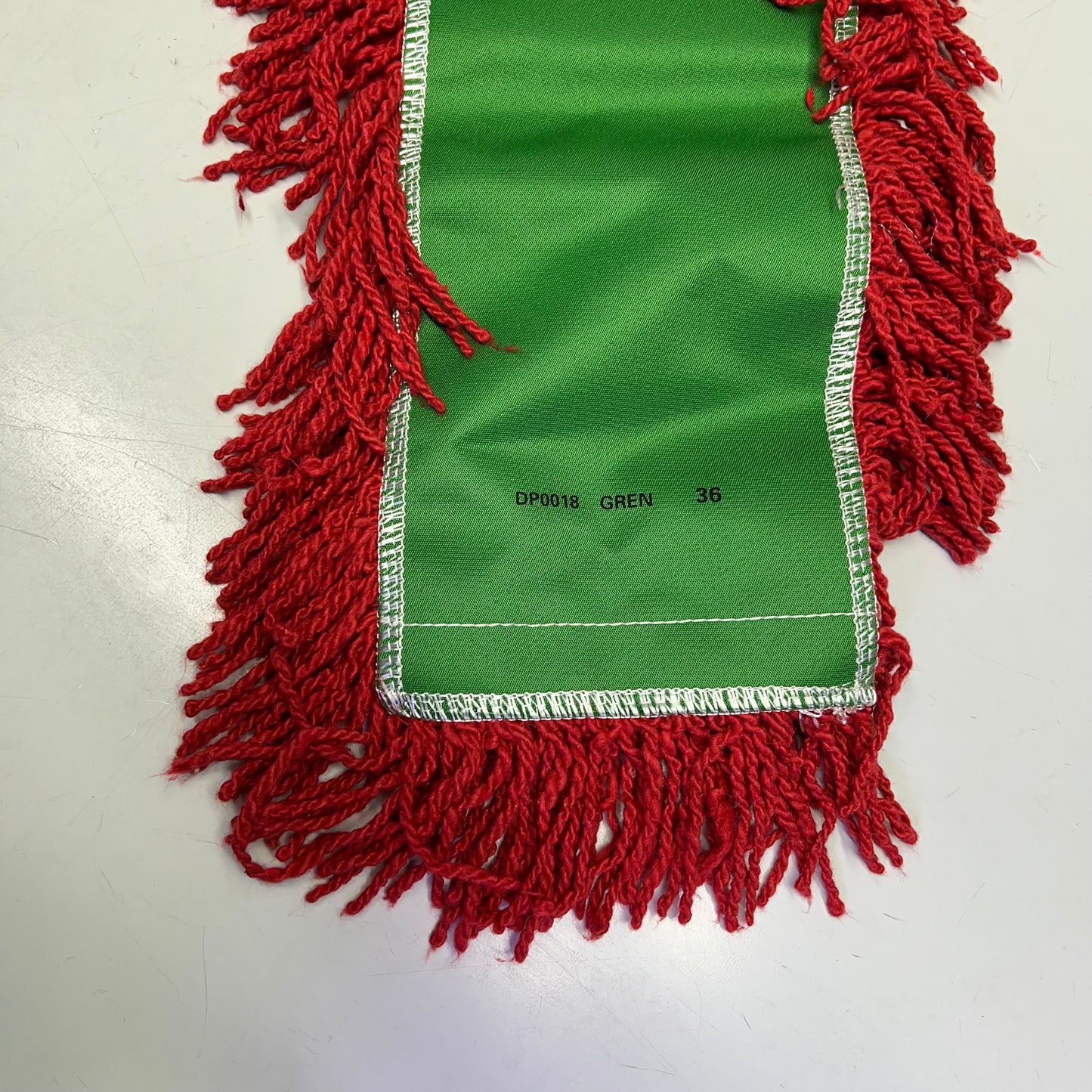 SHENZHEN (2 PACK) Synthetic Cotton Long Mop Head 37" X 6" Red/Green DP0018