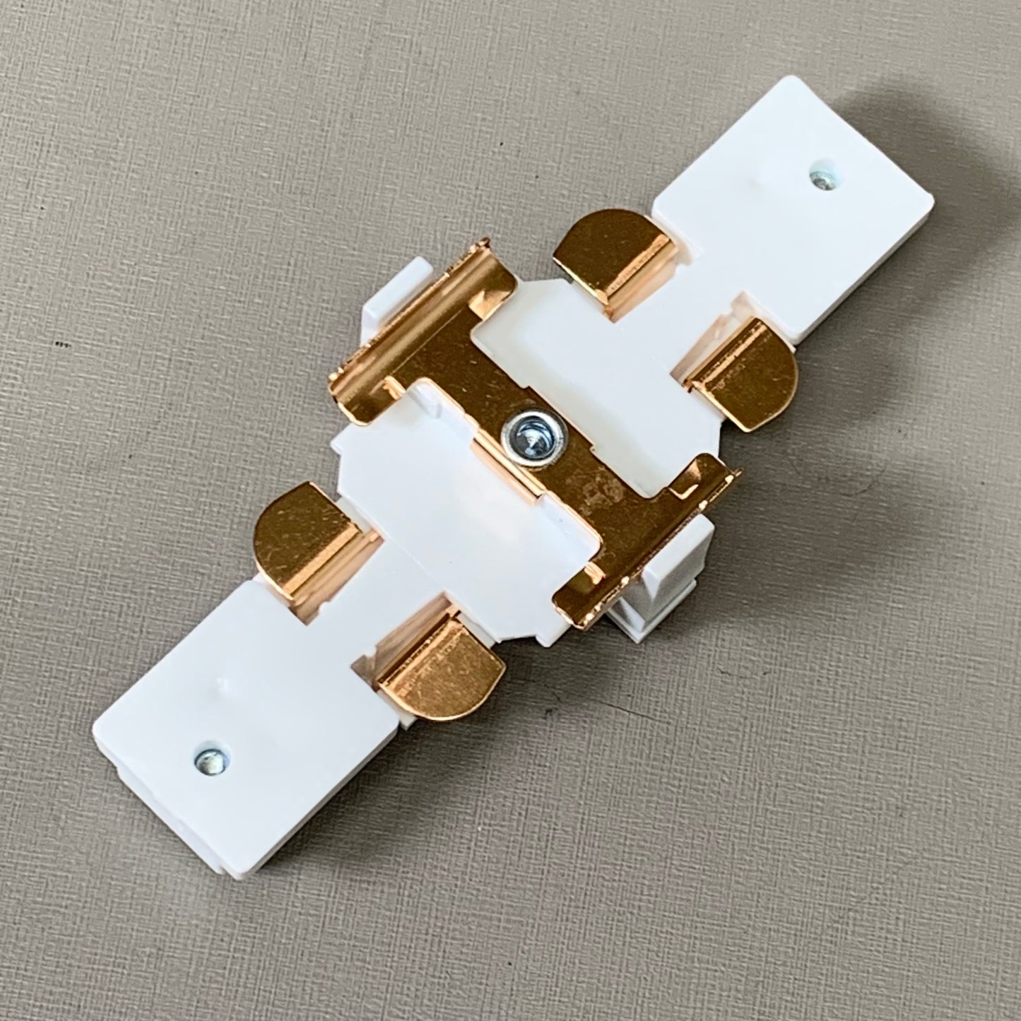 LEVITON (2 PACK) ConTech Mini Connector Conductive End to End White Finish LA-2-P