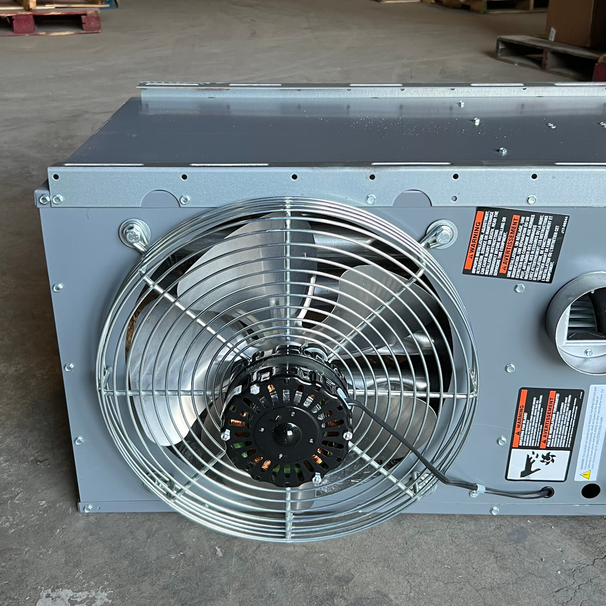 STERLING Low Profile Gas Unit Heater Power Vented  75,000 Grey GG075A1NSA11