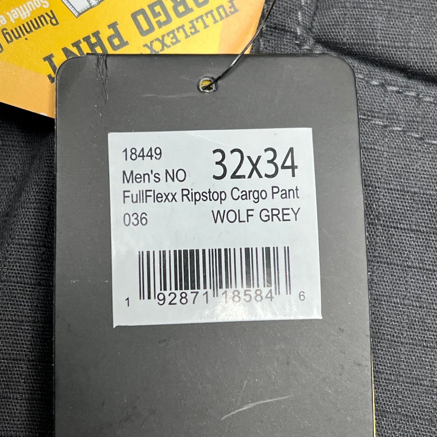 NOBLE OUTFITTERS Full Flexx Ripstop Cargo Pant Men's Sz 32x34 Wolf Grey 18449
