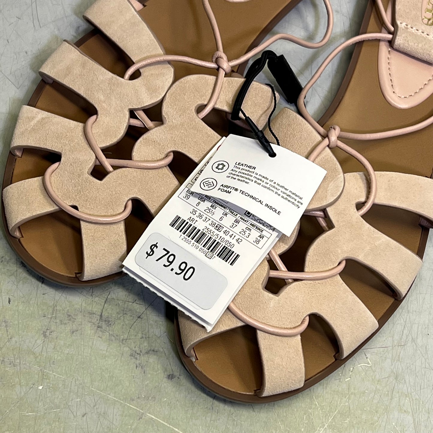 ZA@ ZARA Lot Of Assorted Open Toe Sandal Women's Sz EU 39 / US 8.5 Brown/Black/Tan