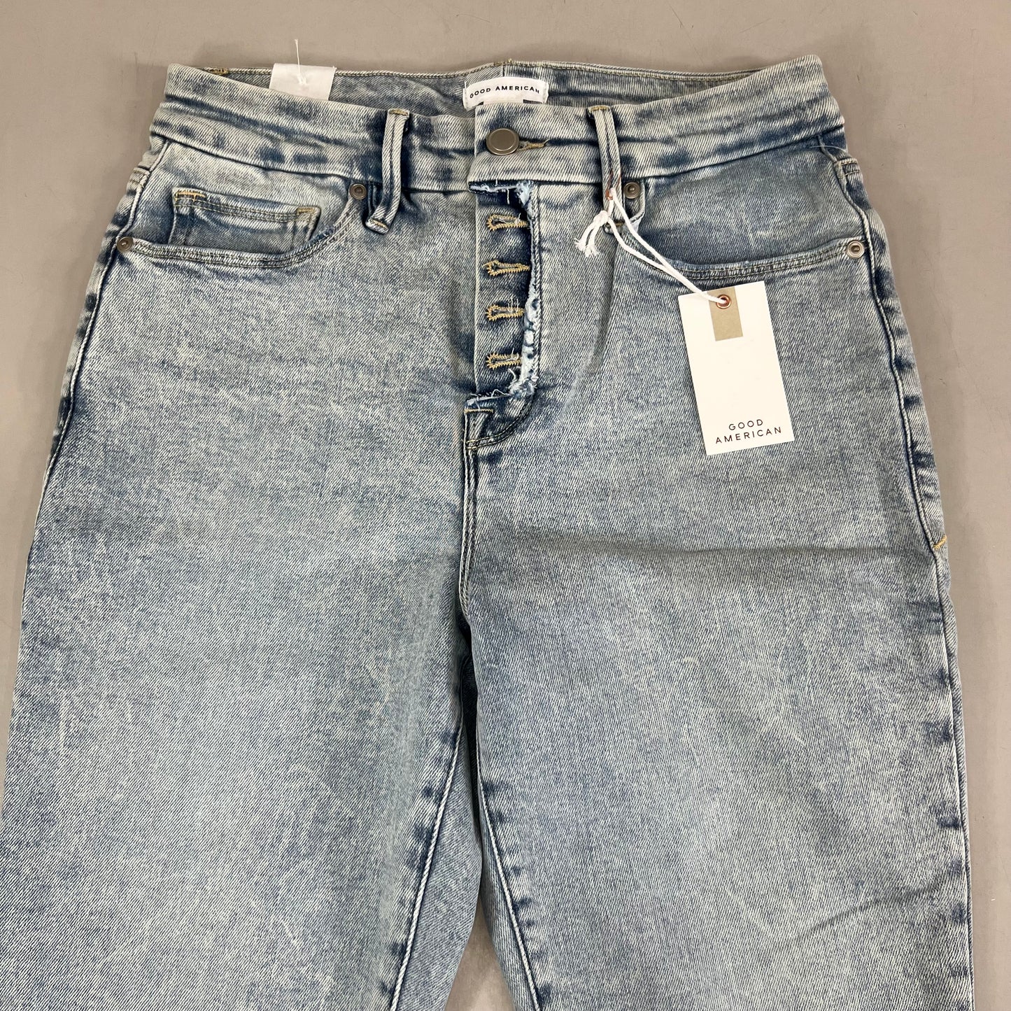 GOOD AMERICAN Good Petite Skinny Mid-Rise Jeans Women's Sz 8 Indigo649 GPSKC014T