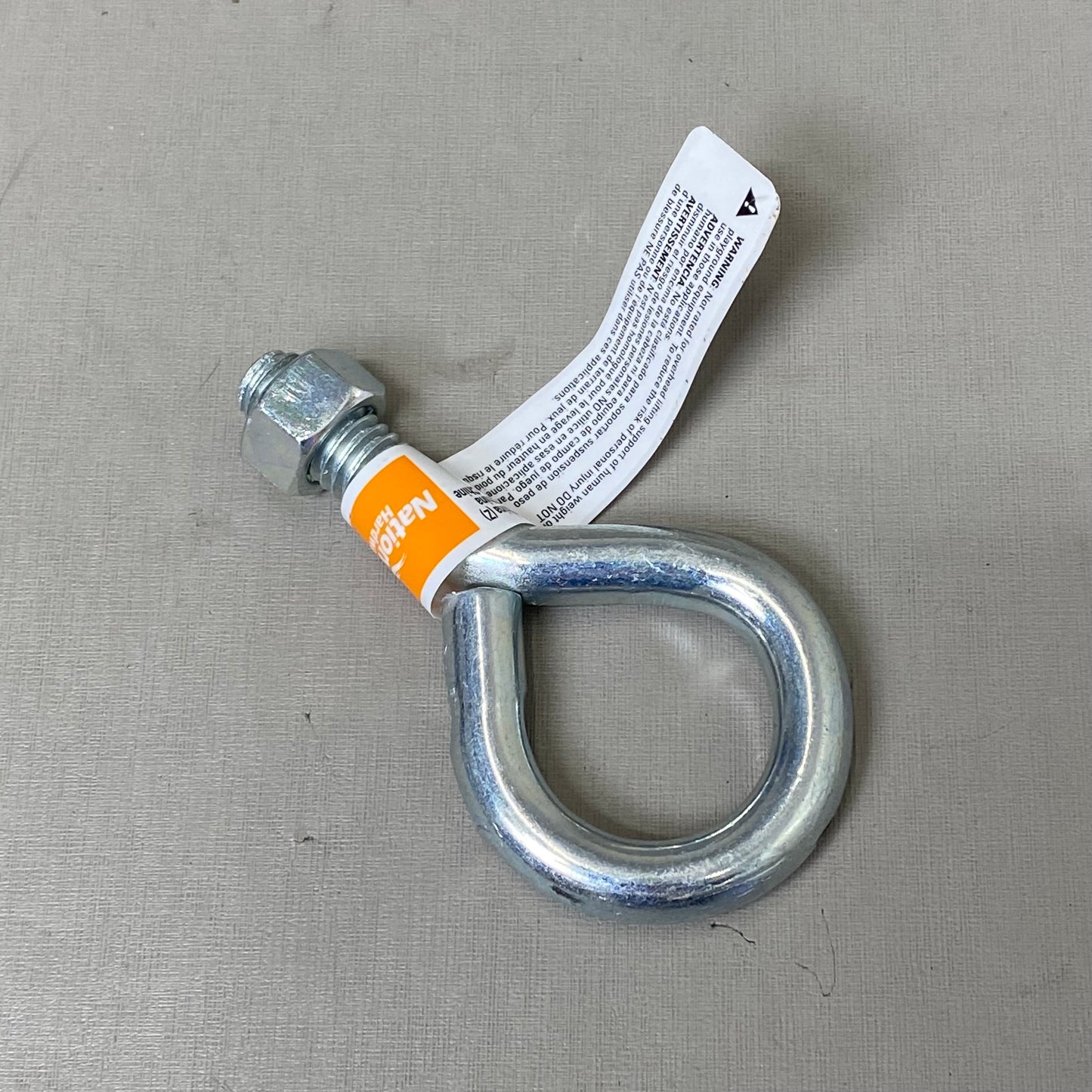 NATIONAL HARDWARE (10 Pack) Zinc Plated Eye Bolt 3/8"x3" N100-390