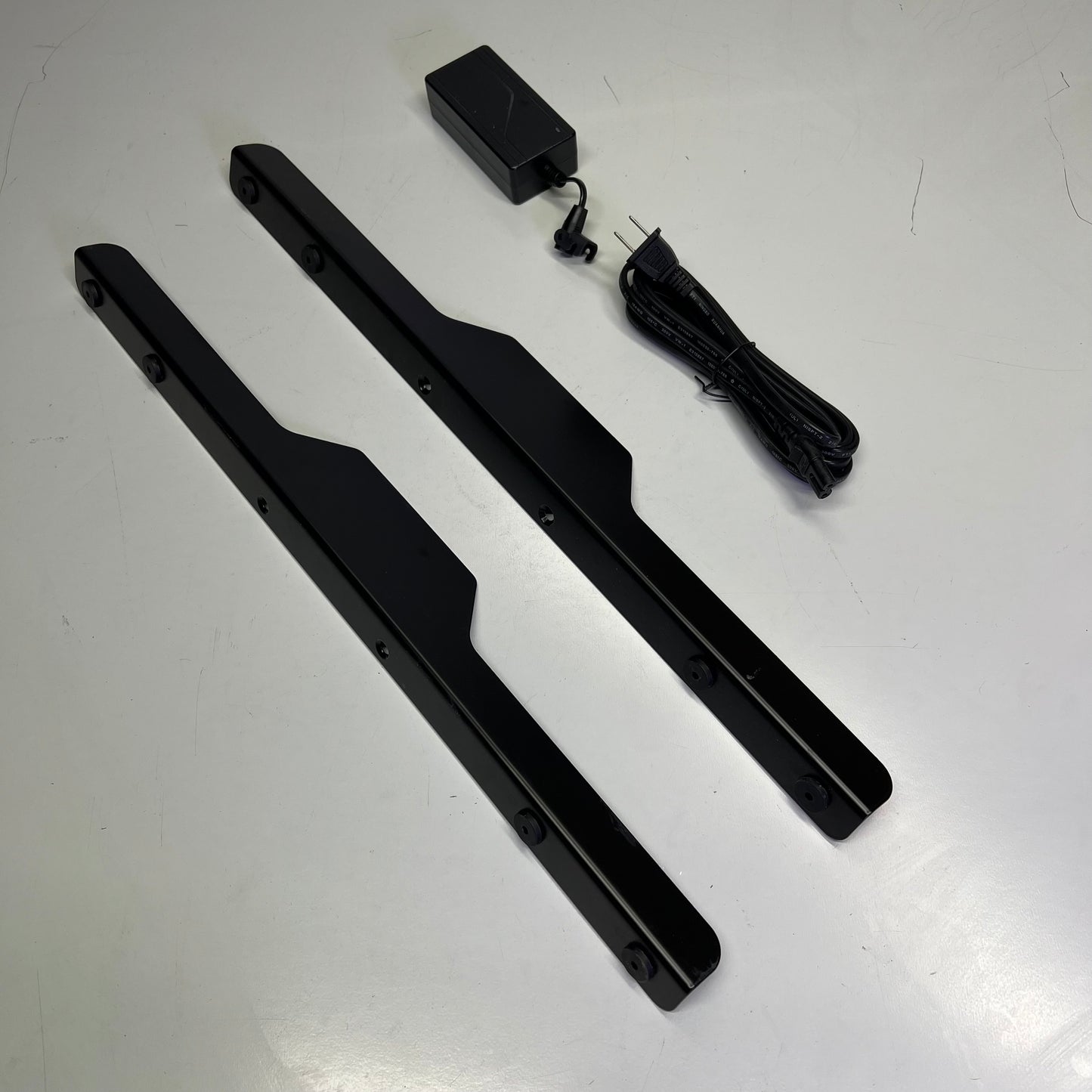 Dual Motor 2 Stage Height Adjustable Base Desk 2 Leg 220lbs Cap Black LOHI-S-BLK