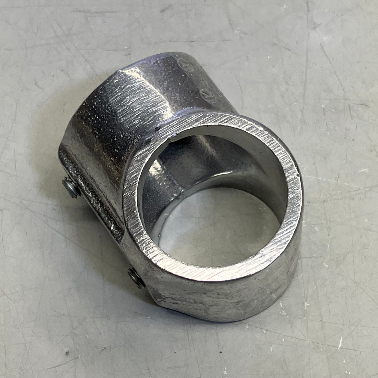 HOLLAENDER Aluminum Lightweight Structural Fitting Tee-E 1-1/2"  Chrome 5E 8