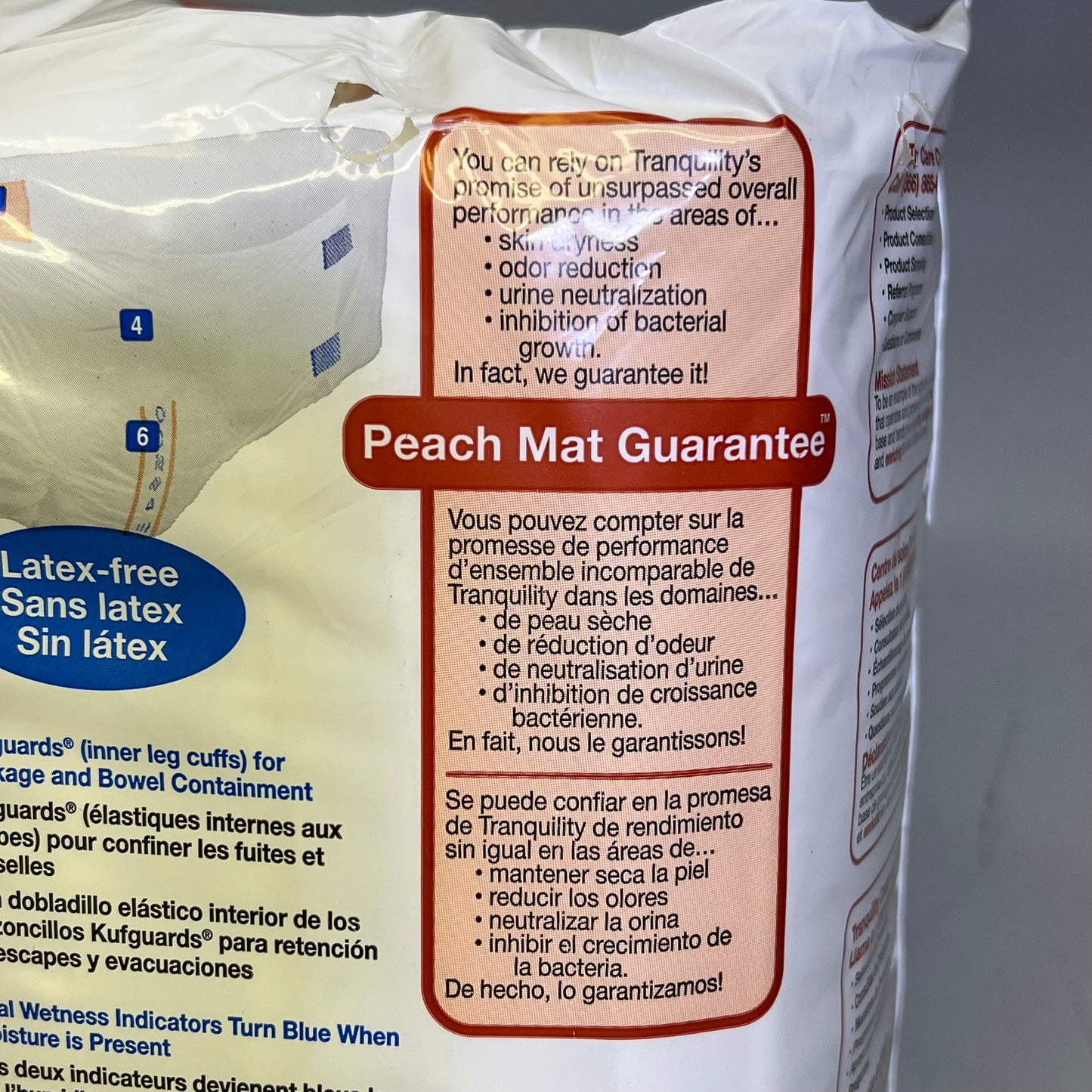 TRANQUILITY (4 PACK, 8 EACH) Bariatric Disposable Briefs Unisex 3XL White