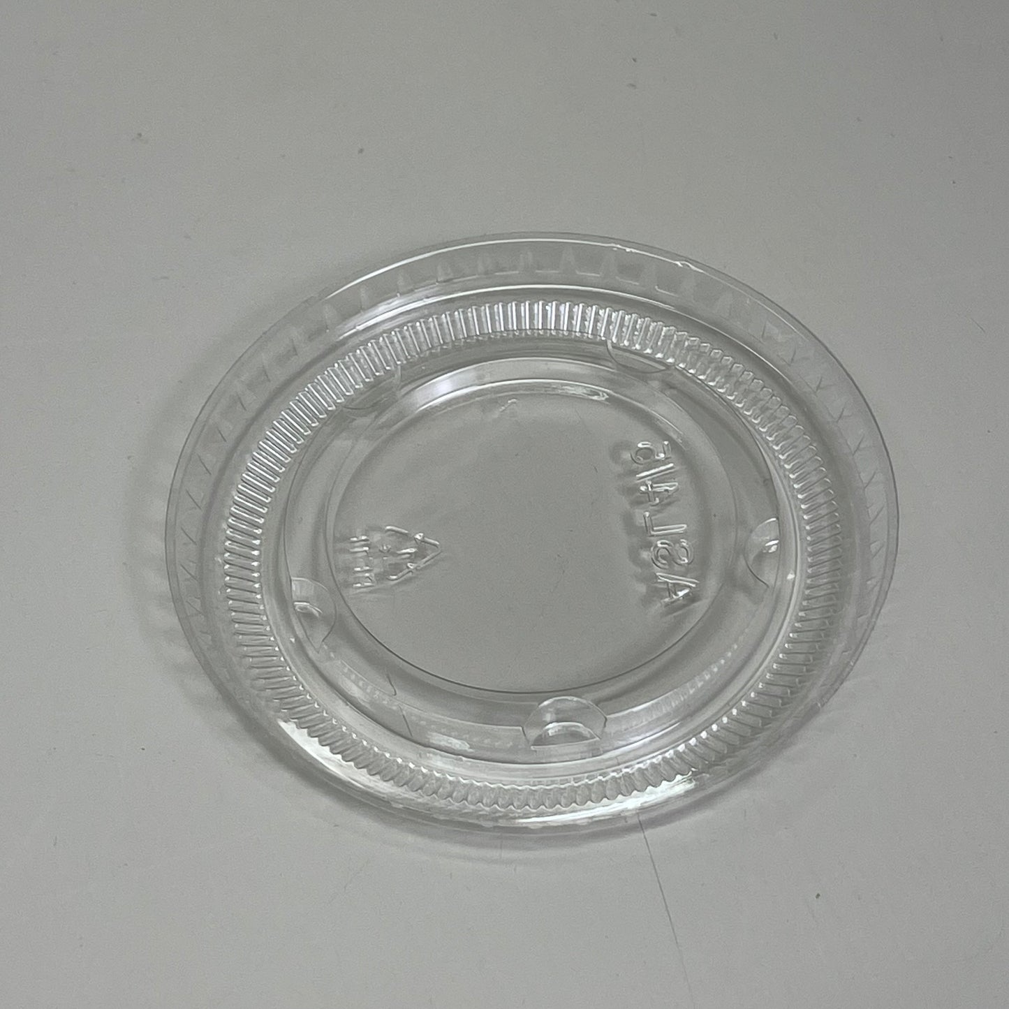 ZA@ Round Disposable Cup Lids ASL4/5 Fits 2 to 4 oz Cups Clear