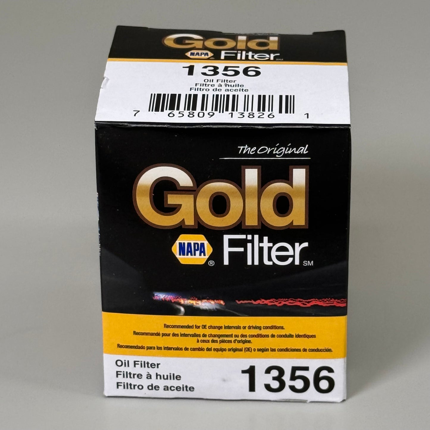 NAPA (2 PACK) Original Gold Oil Filter Cellulose Gasket Material 21 Micron 1356