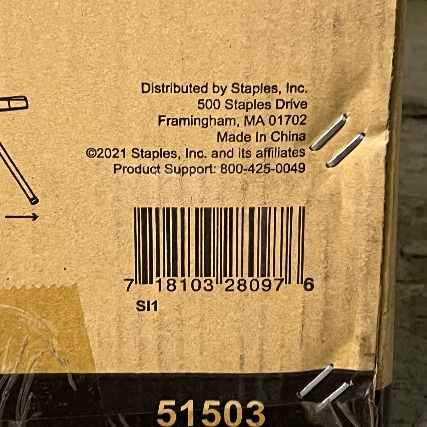 STAPLES (4 Pcs) Metal Office Stacking & Folding Chair, Beige 51503