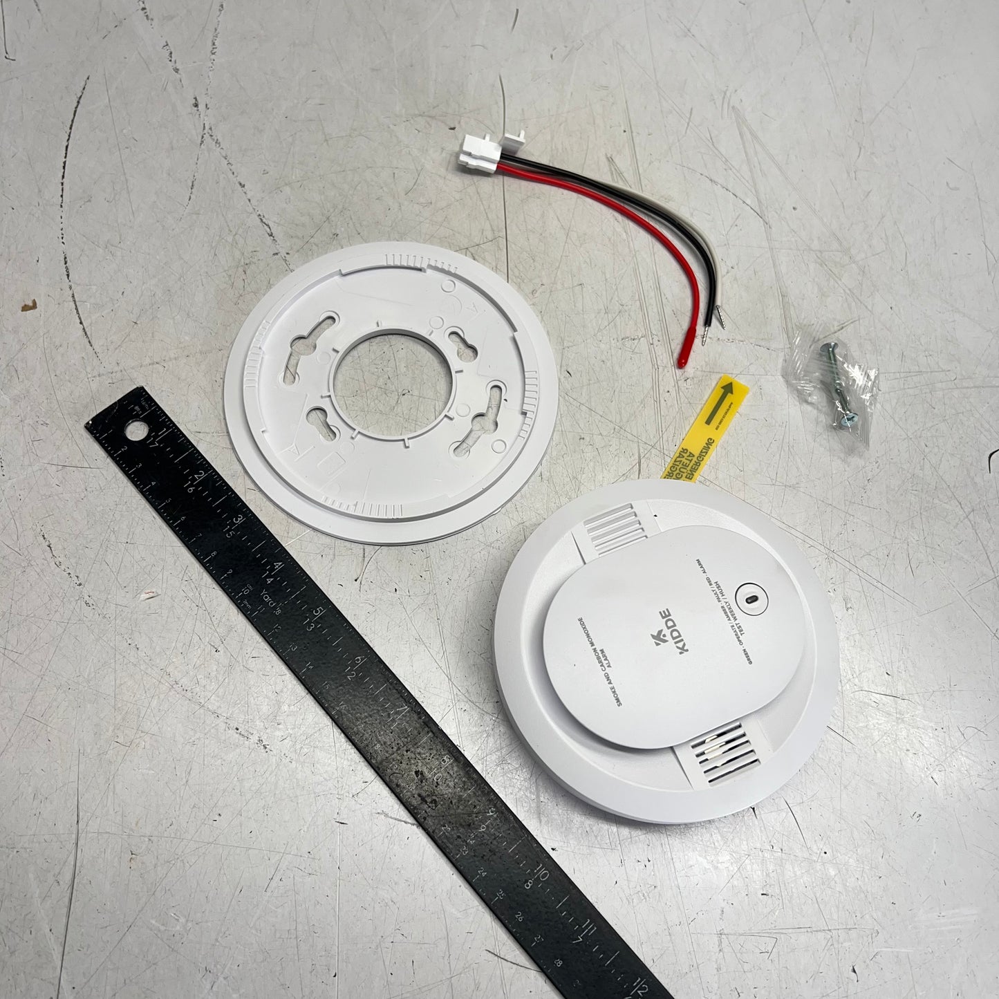 KIDDIE Cuacfex Fire X Smoke & Carbon Monoxide Alarm Hand Wired White 21033083