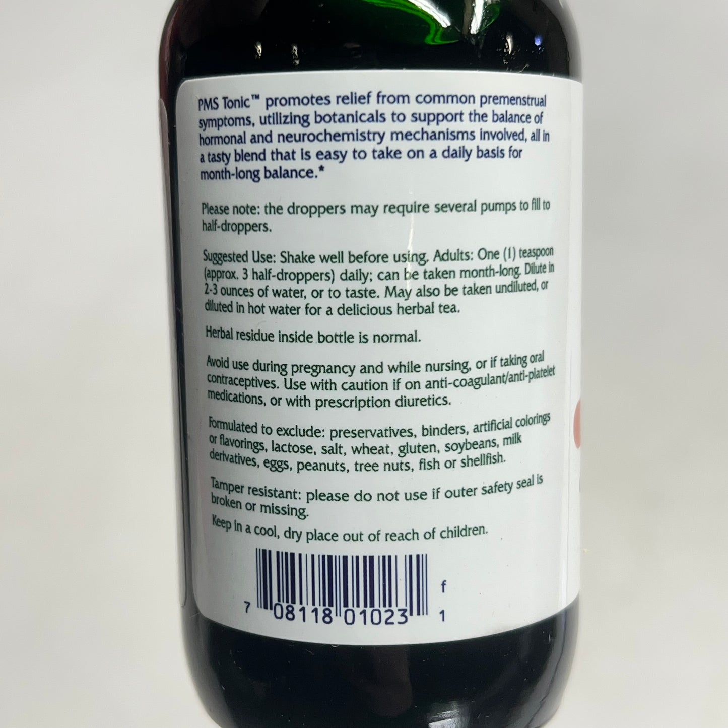 VITANICA Tasty Tonics Vanilla-hazelnut Pms Support Dropper Bottle 4 Oz BB 09/30