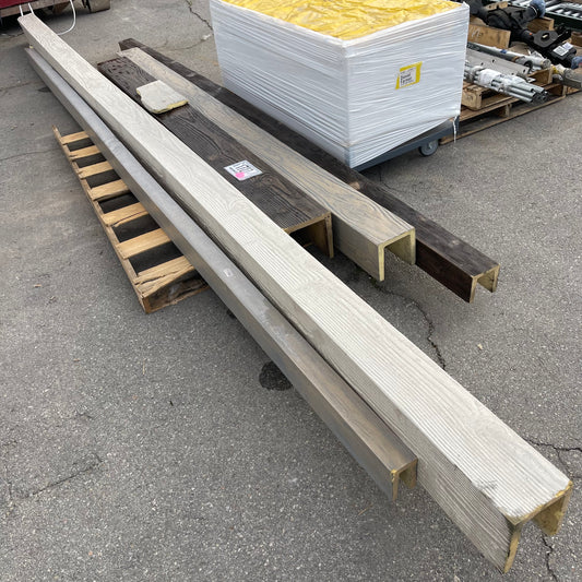 ZA@ Pallet of MIXED Faux Wood Molding 23’ - 7’ Length (AS-IS)