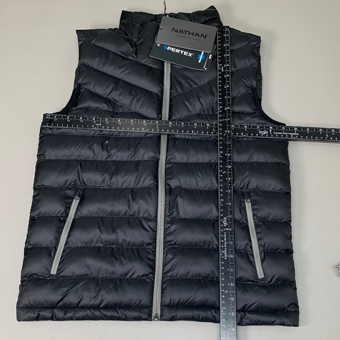 NATHAN Puffer Vest Pertex Running Men's S Dark Charcoal NS50560-80078-S (New)