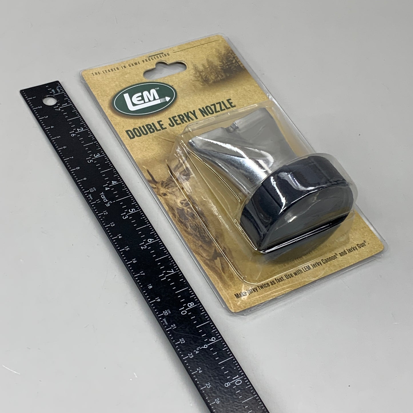 LEM (2 PACK) Jerky Cannon Double Jerky Nozzle Stainless Steel 468A