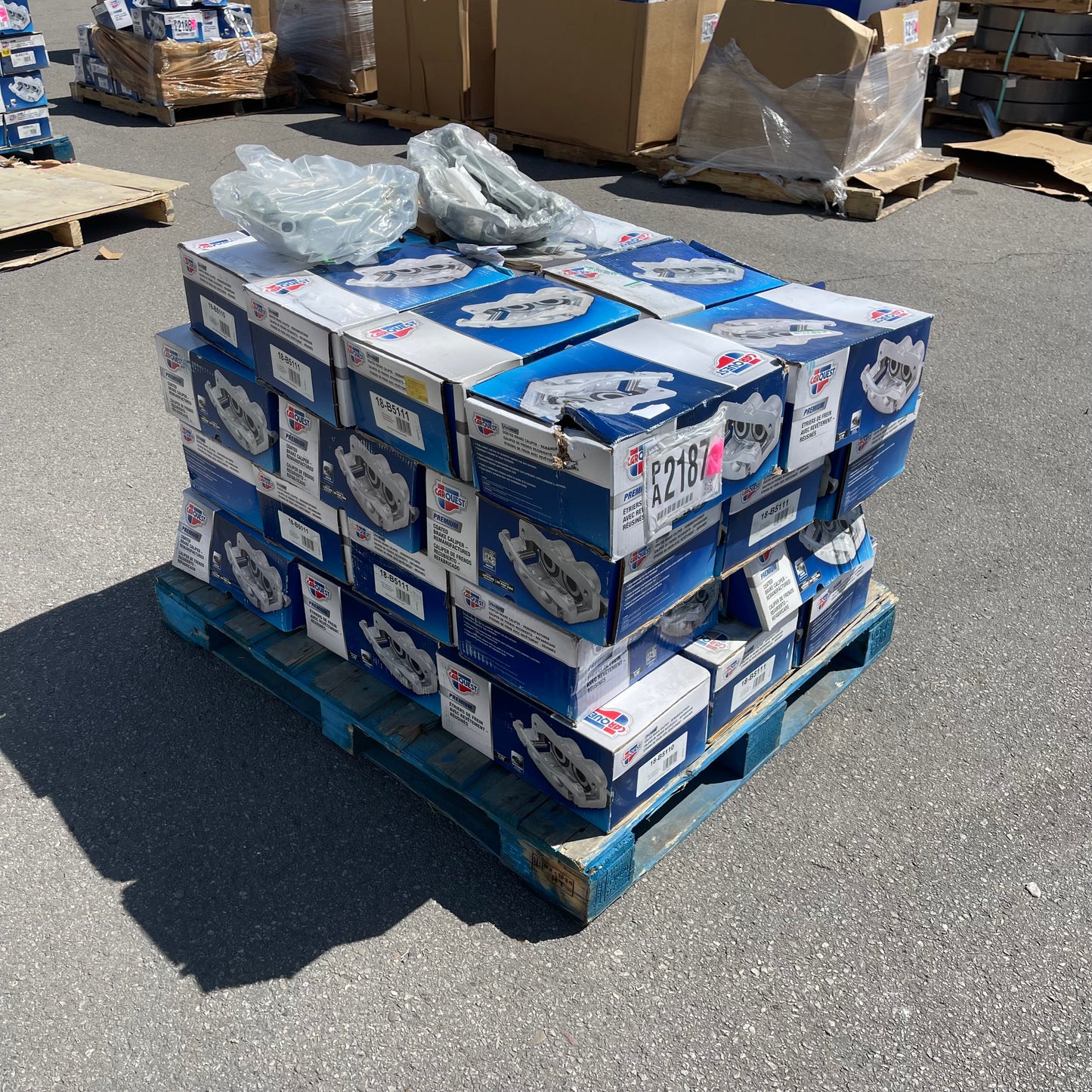 ZA@ Pallet of CAR QUEST (~34 Units) Premium Coated Brake Calipers (see images)