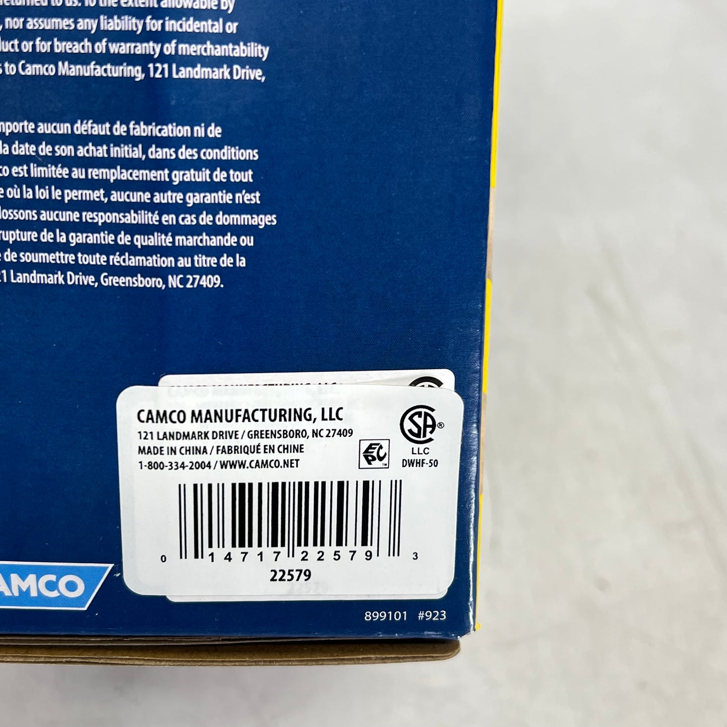 CAMCO Evo Flex2 Drinking Water Safe Hose Fabric Reinforced 50' Blue 22579