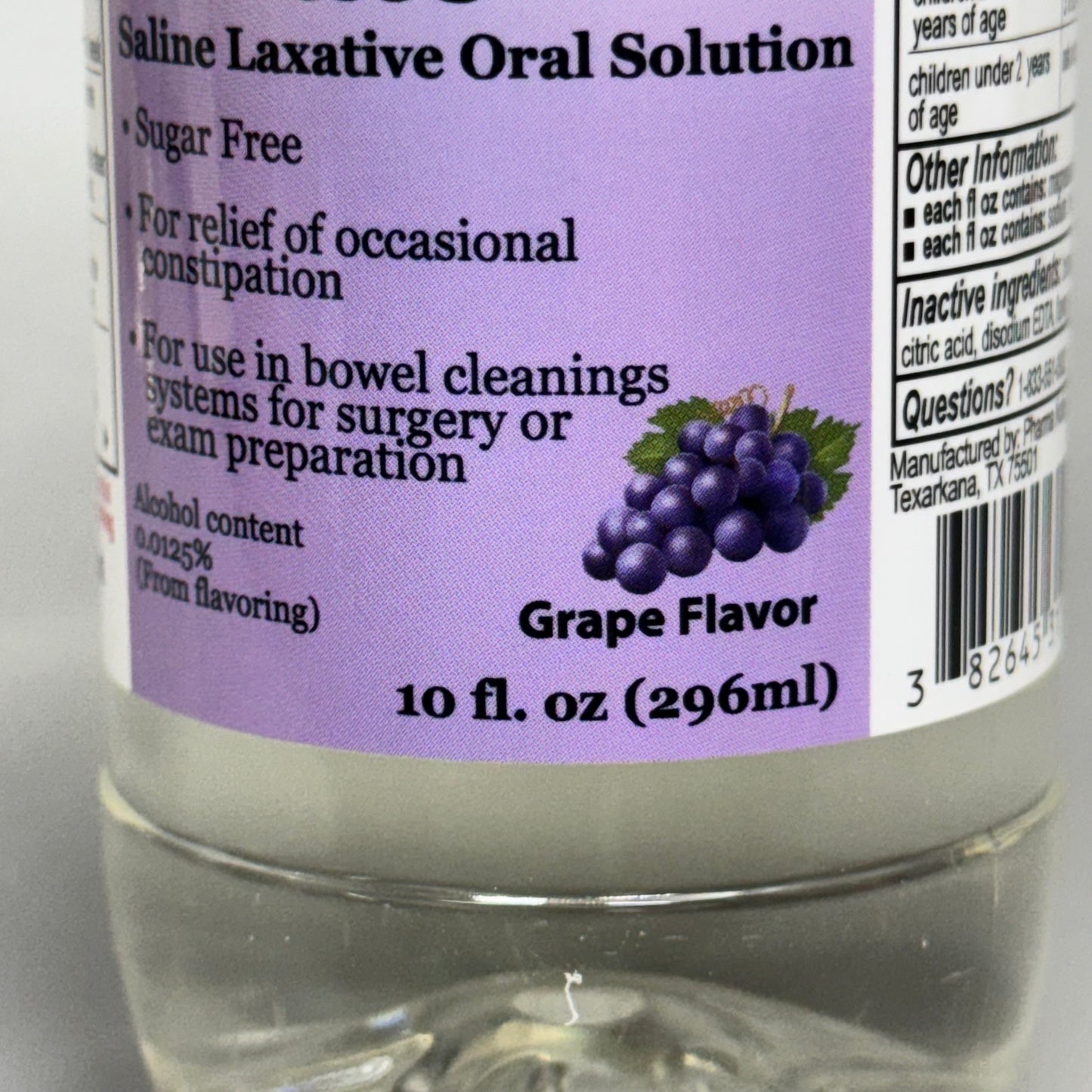 FESKARO (3 PACK) Magnesium Citrate Saline Laxative Oral Grape 10 fl oz 02/26