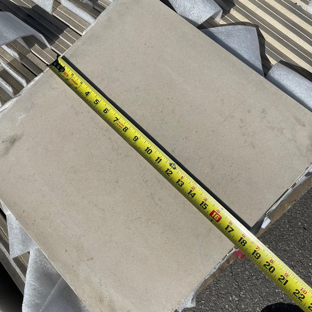 UNBRANDED (~120 Pack) Tiles 18"x18"x0.5" Limestone(?)