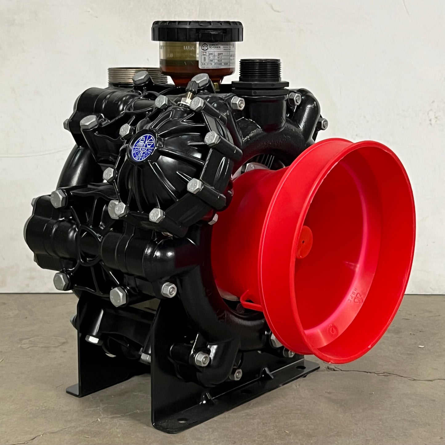 ANNOVI REVERBERI Diaphragm Pump AR 250 BP PSI 290 GPM 67.2 Black/Red