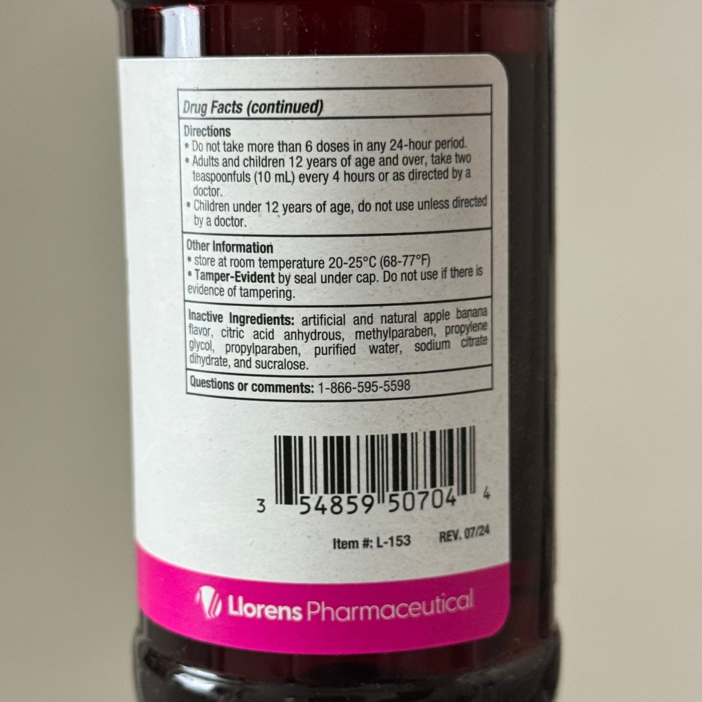 Tusnel EX Guaifenesin MUCUS Expectorant Syrup 4oz (2 bottles) Alcohol-Free, Sugar Free, Dye Free Apple Banana Flavor