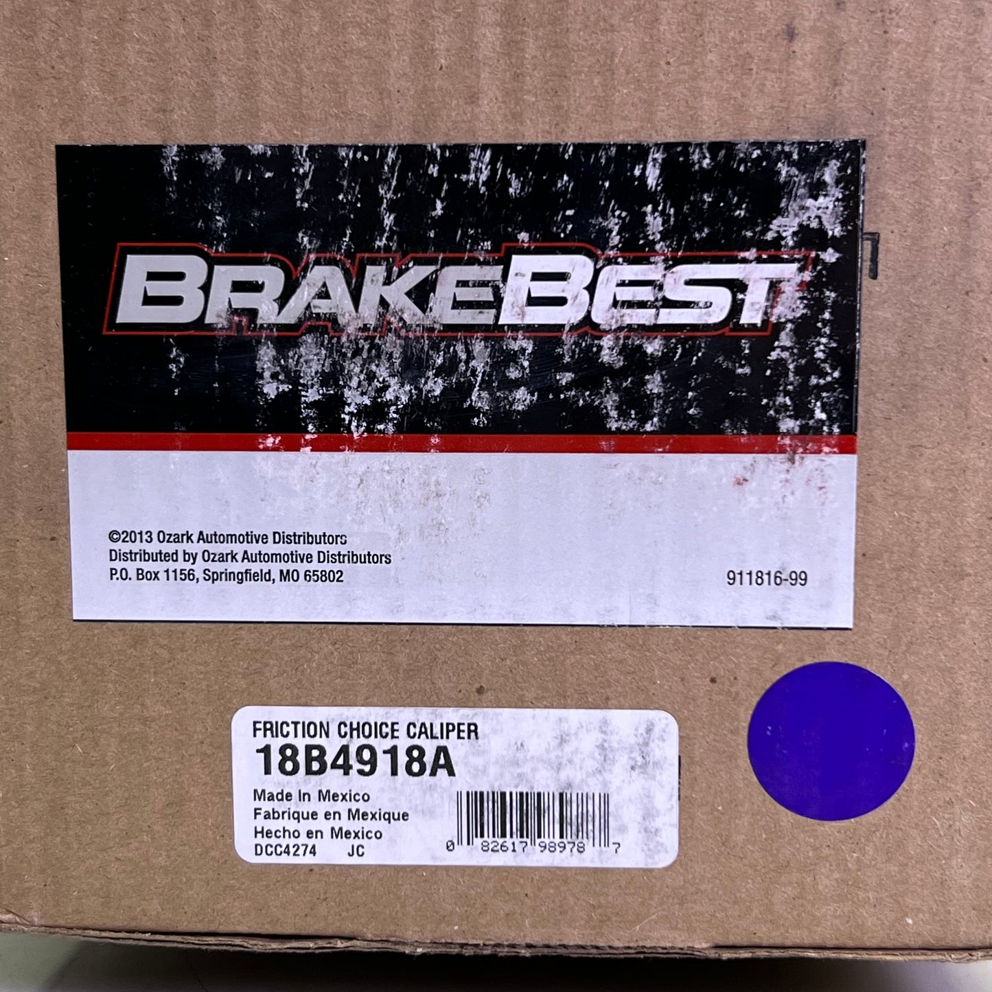 BRAKEBEST Friction Choice Caliper Black 18B4918A