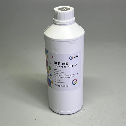 OKAI Direct Film Textile Ink DTF Printing High Color Density 35 Oz White OKAI-WQ