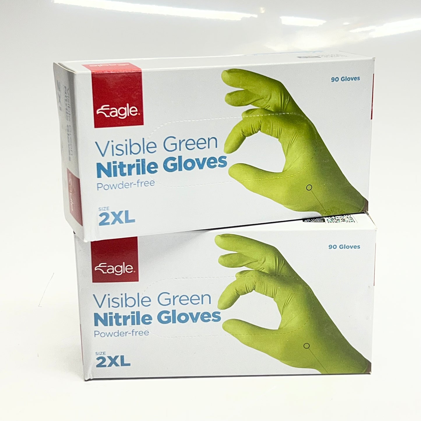 EAGLE (180 Gloves) Green Highly Visible Nitrile Disposable Gloves 2XL 1031612