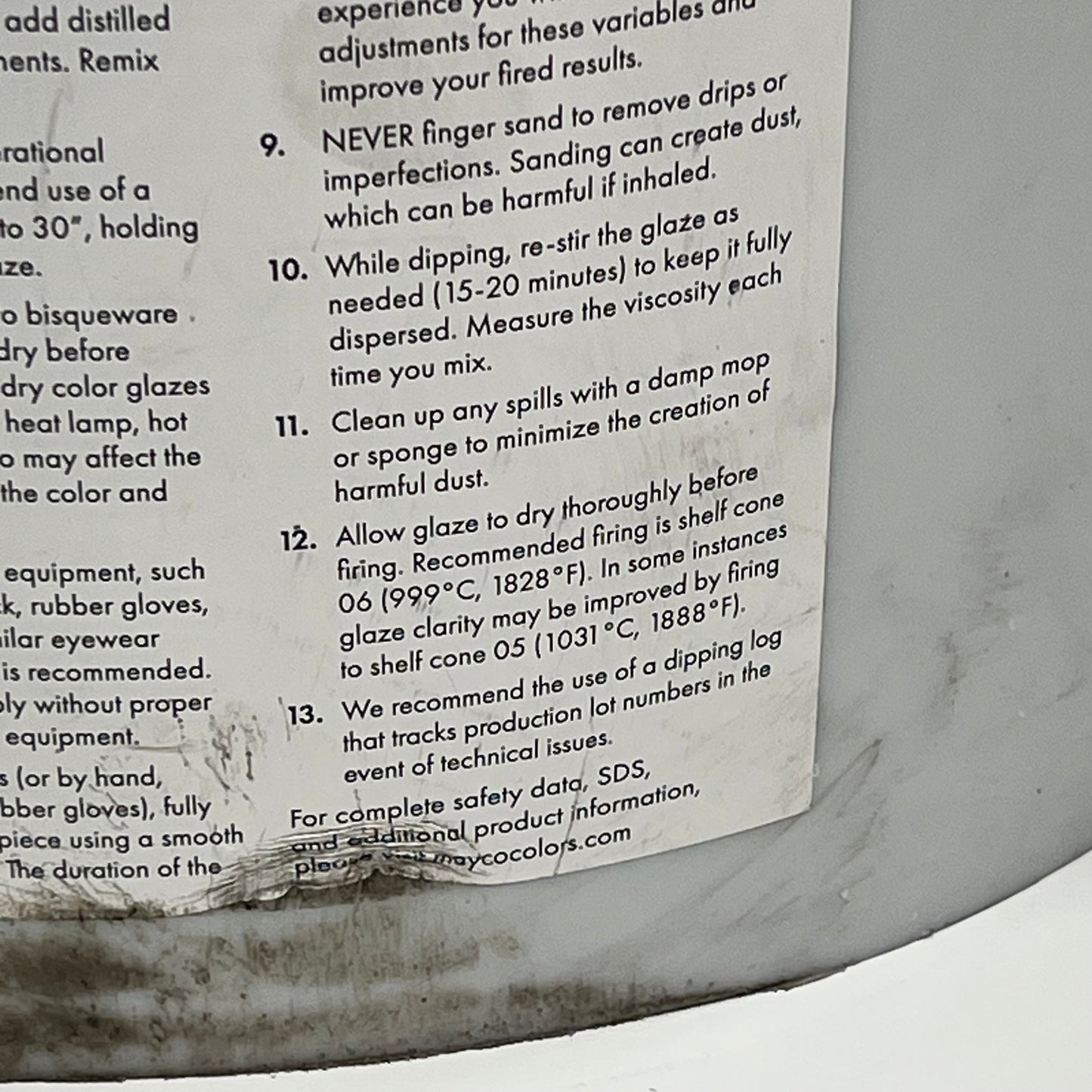 COLOR ME MINE  Tub of Low-fire Ceramic Glaze  38lb Glossy Clear 2602053