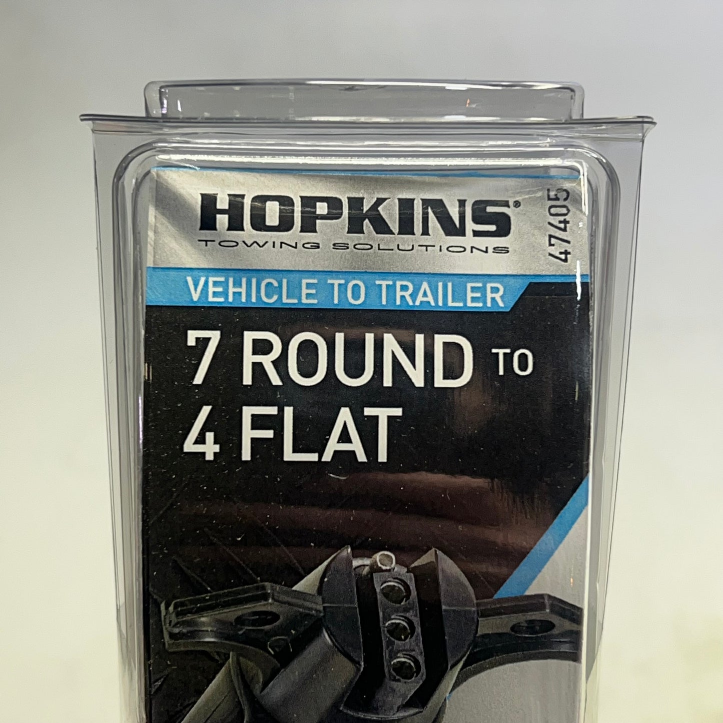 HOPKINS (3 PACK) 7 Round To 4 Flat Adapter Includes Dust Cover Black 47405
