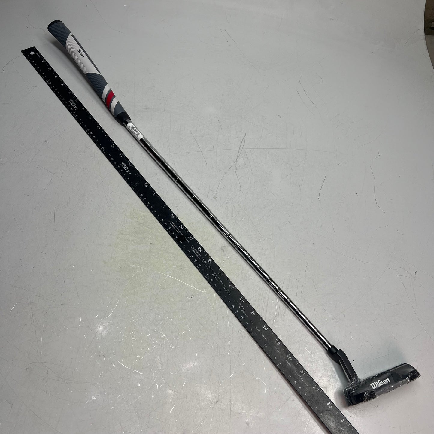 ZA@ WILSON Harmonized X1 Putter RIGHT Standard Grip 34" Chrome/Grey WG1R03690134 (As-Is) Bent Stick (See Images)
