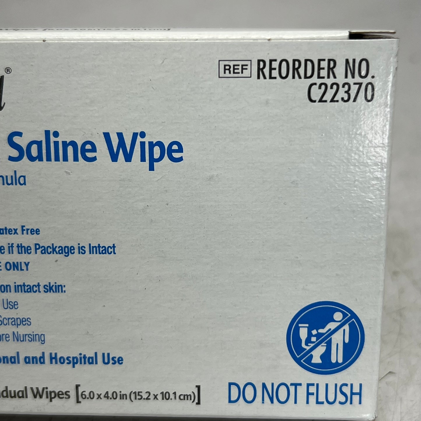 HYGEA (4 PACK) Sterile Saline Wipes Sz 6" x 4" Wipe C22370 BB 09/27