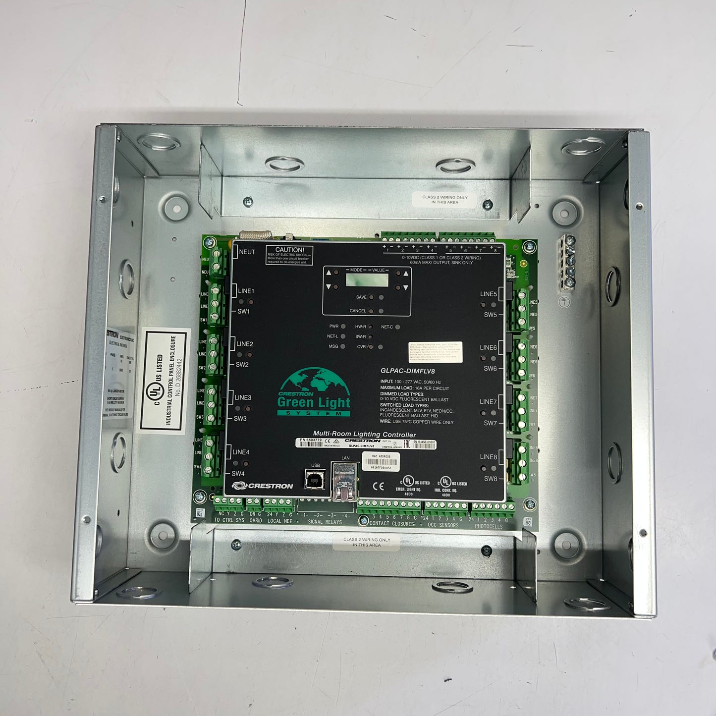 CRESTRON Green Light Integrated Lighting System for Standalone GLPAC-DIMFLV8