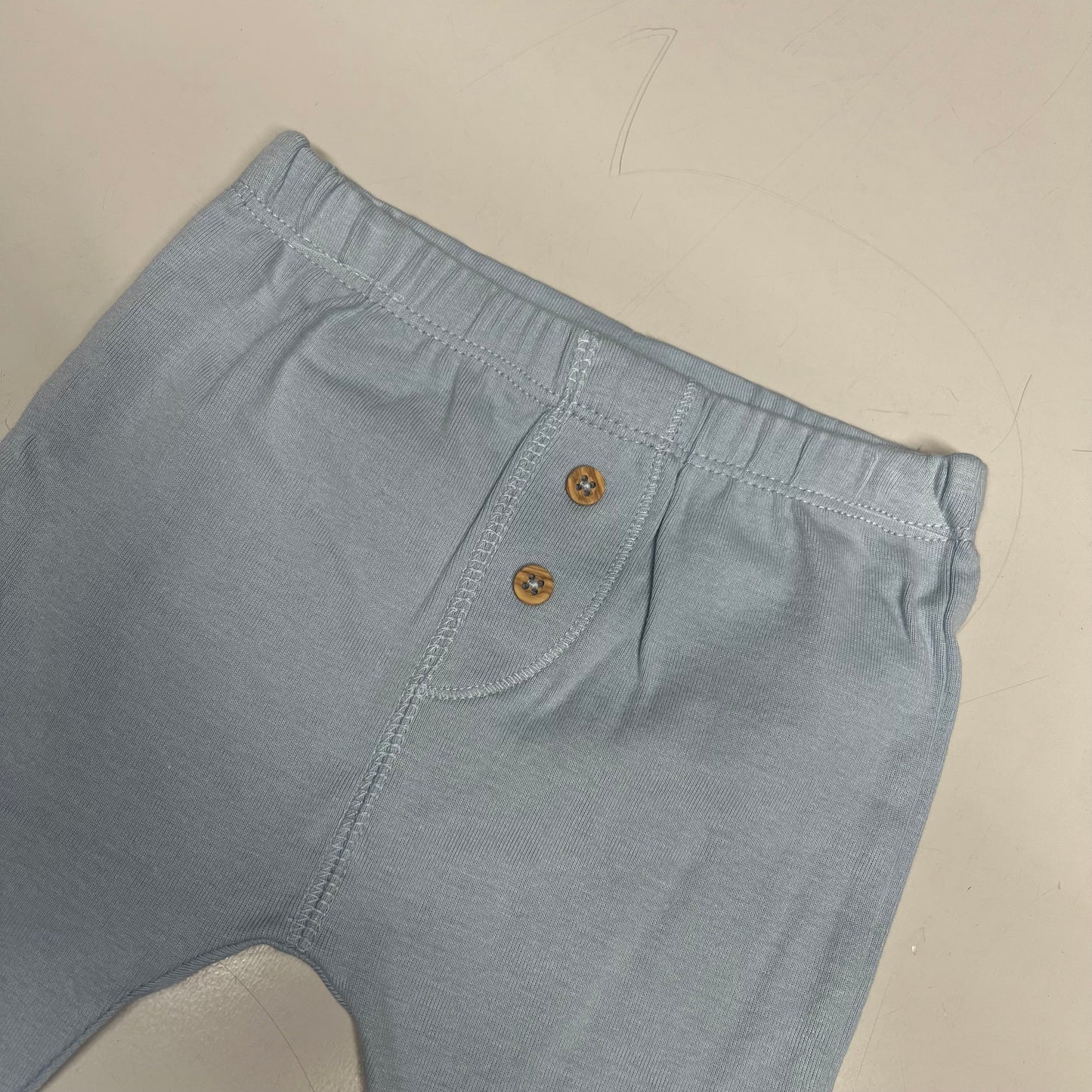 CARTERS (SET OF 2) Pull-On 100% Cotton Pants Baby Boy's Sz 12M Blue 1S99510