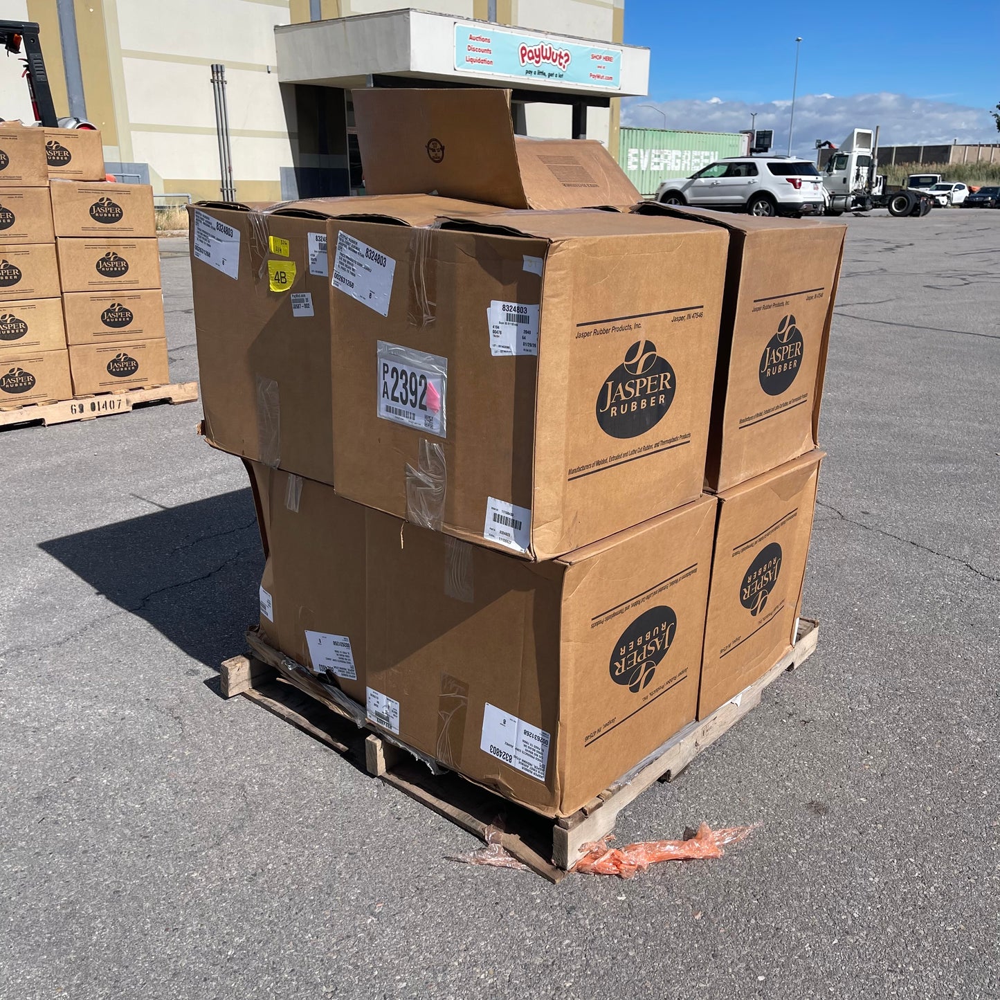ZA@ Pallet of JASPER RUBBER Gaskets 3.5” Dia 002631268 (AS-IS)(D)