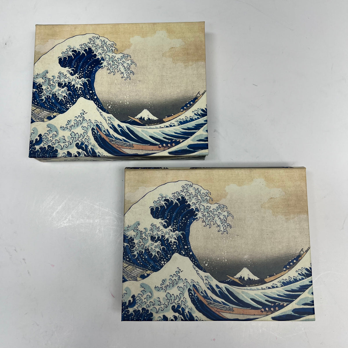 POMEGRANATE (2 PACK, 16 EACH) Hokusai Keepsake Boxed Notecards W/ Envelopes 4x5|"