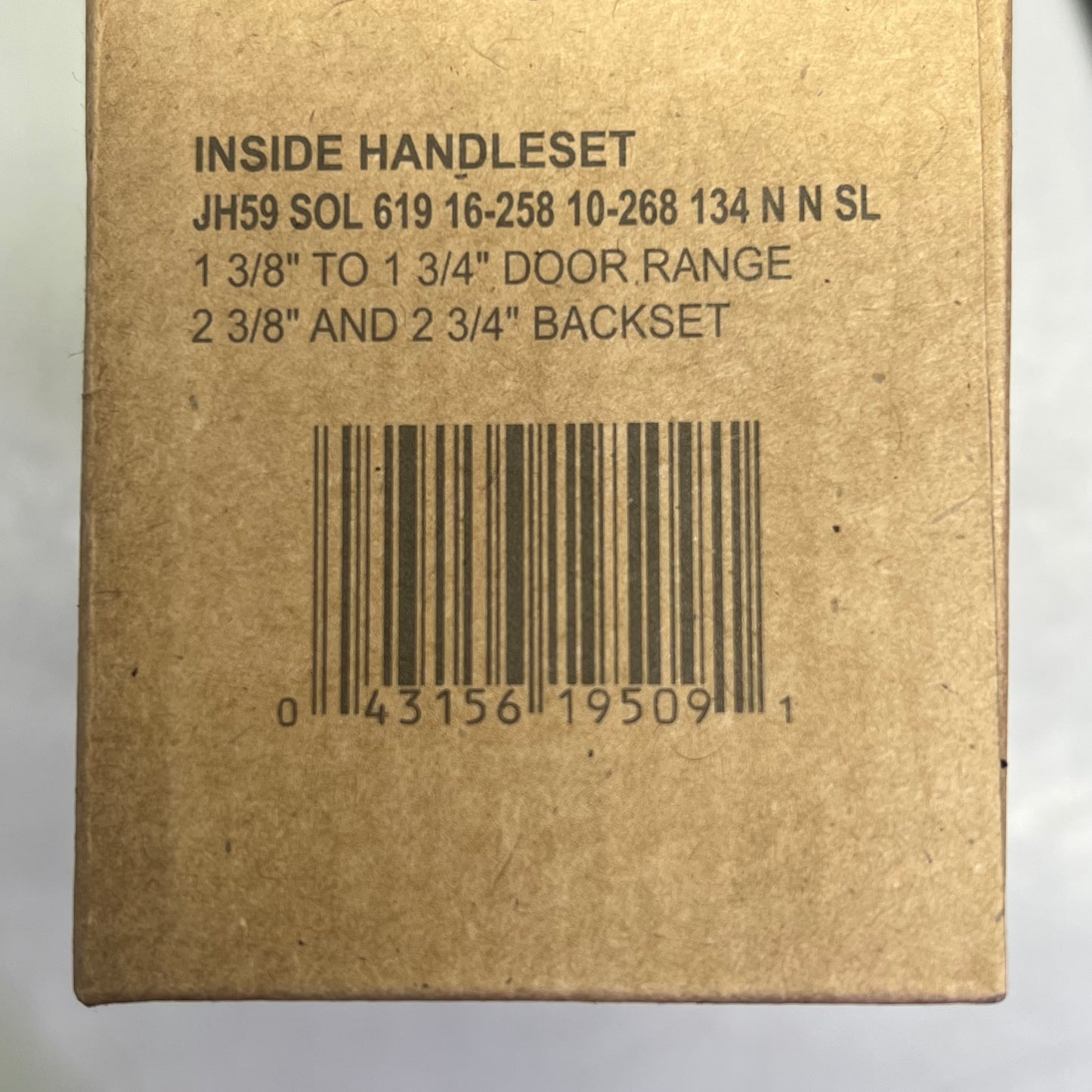 SCHLAGE J-Series Single Cylinder Keyed Entry Interior Bright Chrome JH59-SOL