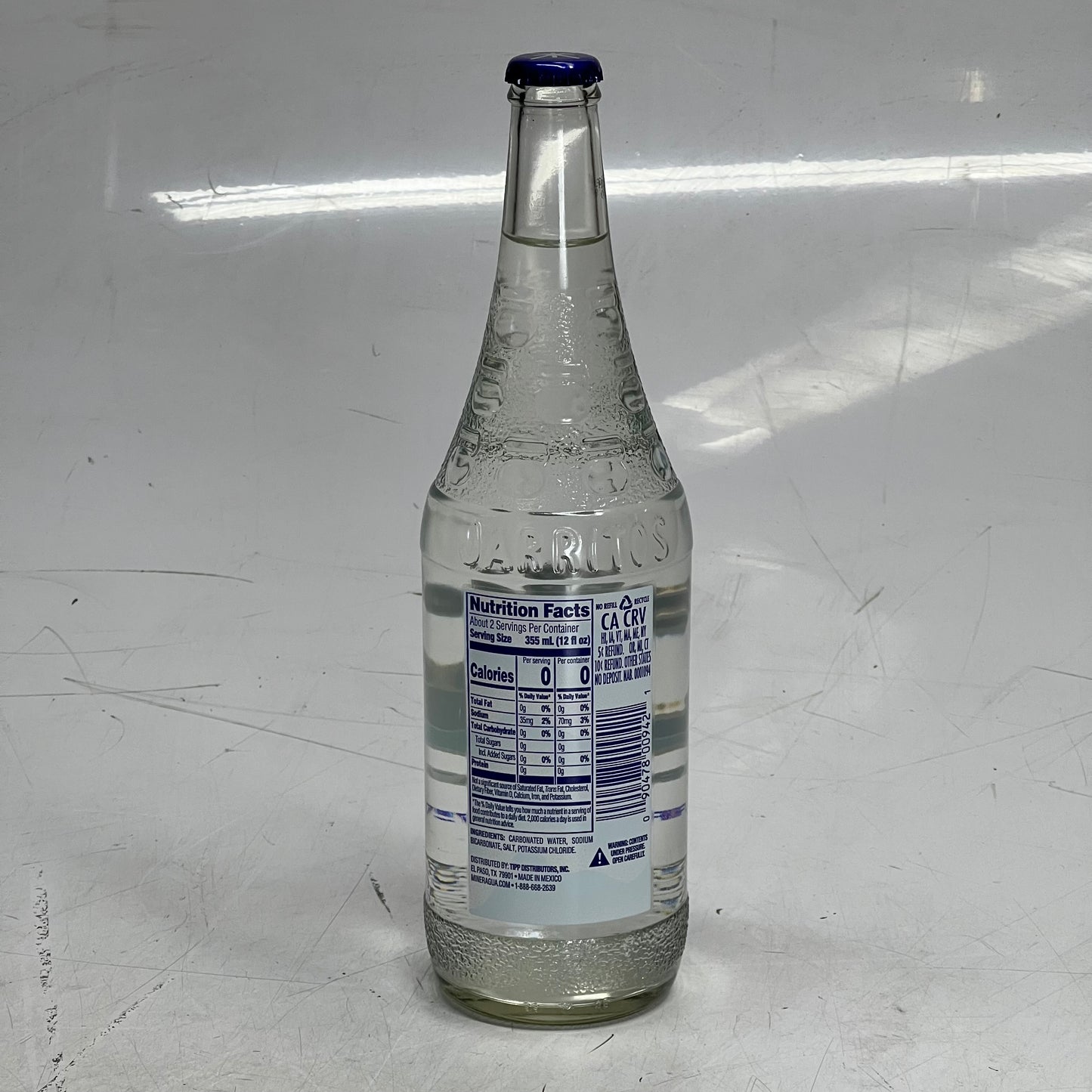 MINERAGUA (12 PACK) Sparkling Water 25.36 fl oz. BB 08/27