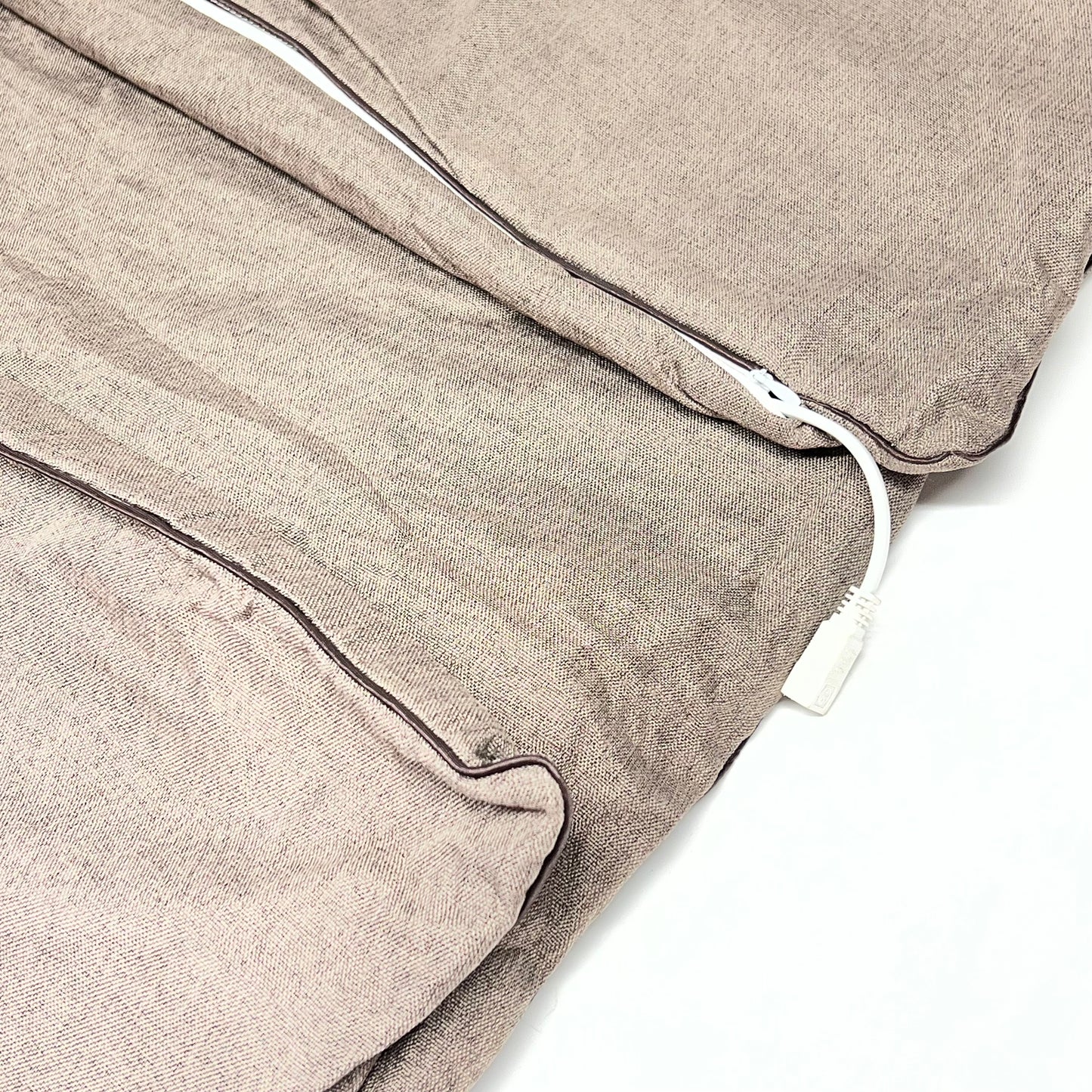 HAPPY LIFE Premium Mugwort Heated Therapy Mat Electric Heating Mat 67"x27" Brown