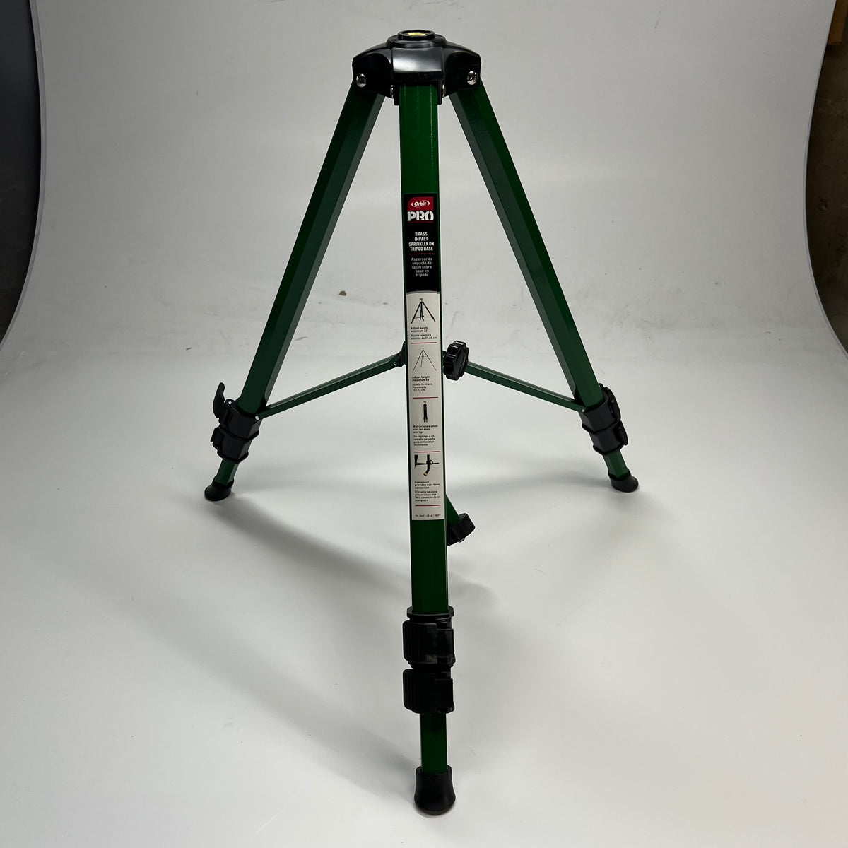 ORBIT Brass Impact Sprinkler On Triod Base 1/2" Sprays Up To 90' Black 58308