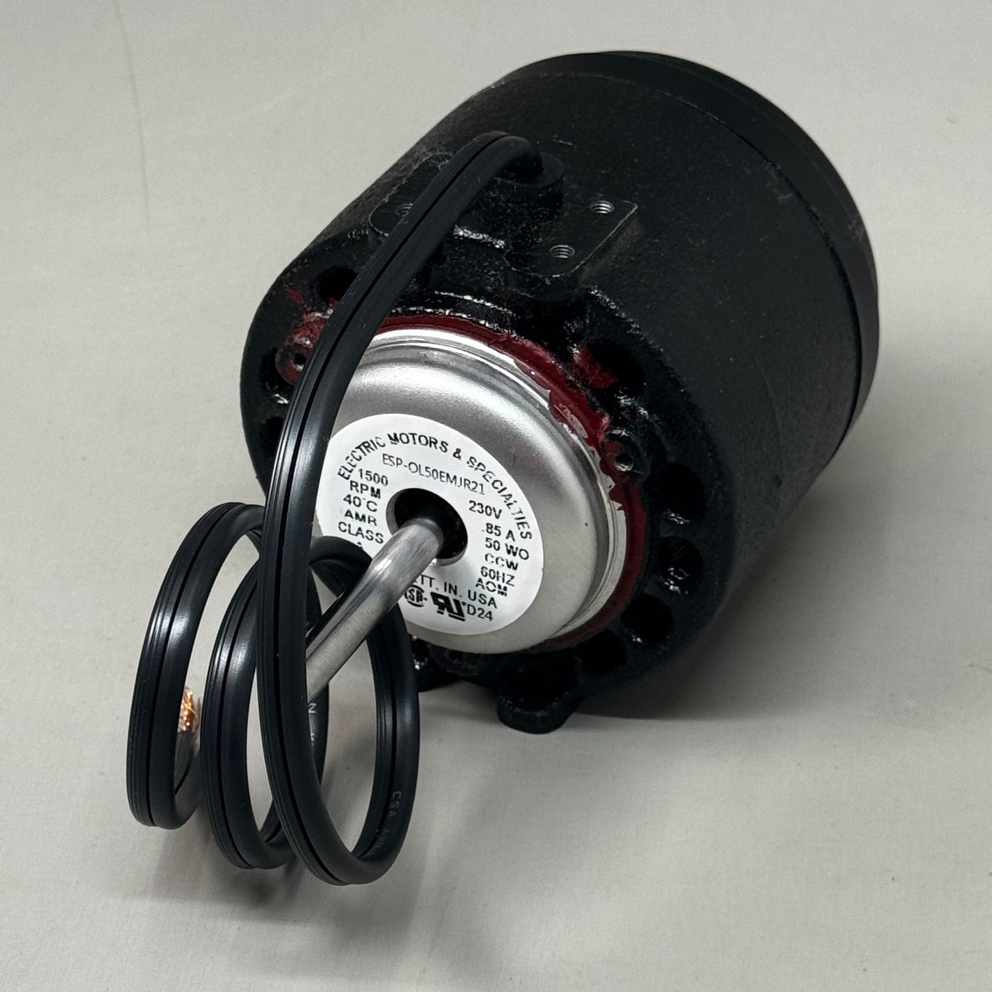 MARS 1 Phase Condenser Fan Motor 50 Watt 230 Volt 1500 RPM Shaded Pole 00507