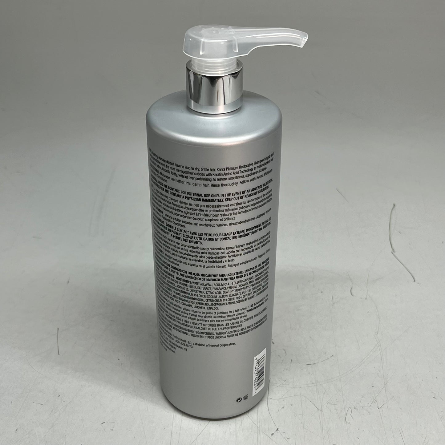 KENRA Deeply Penetrating Ultra Fortifying Platinum Restorative Shampoo 31.5fl Oz
