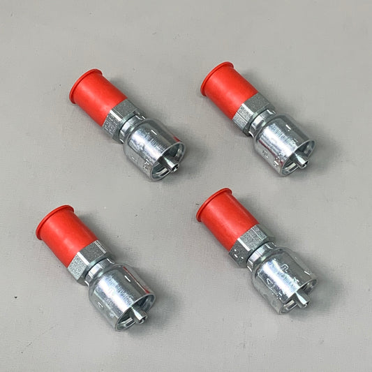 PARKER (4 PACK) Hydraulic Hose Male Seal-LOK Rigid Straight 1J043-6-4 PP-00312