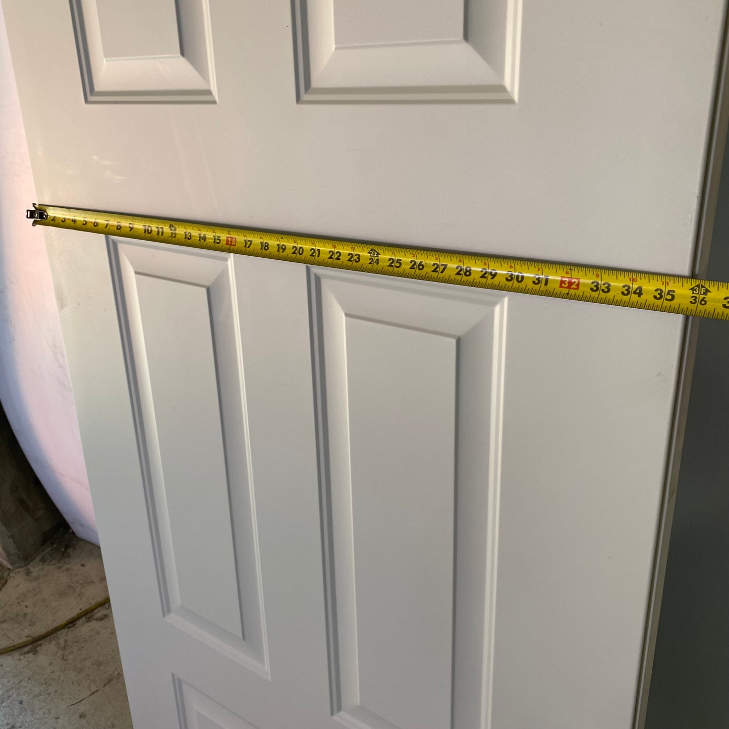 Panel Solid Wood Primed Slab Door 80"H x 36"W White TS30210U1-000129